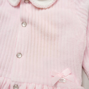 Baby Girls Jumbo Velour Jacket & Pants - Pink