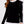 Load image into Gallery viewer, Frill Detail Jumper With Neck Tie - Black
