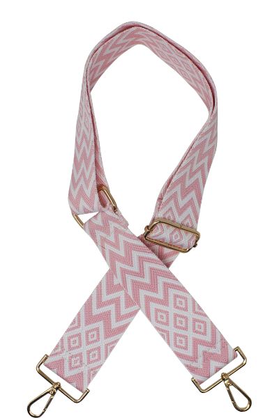 Geometric Zig Zag Strap - Pink