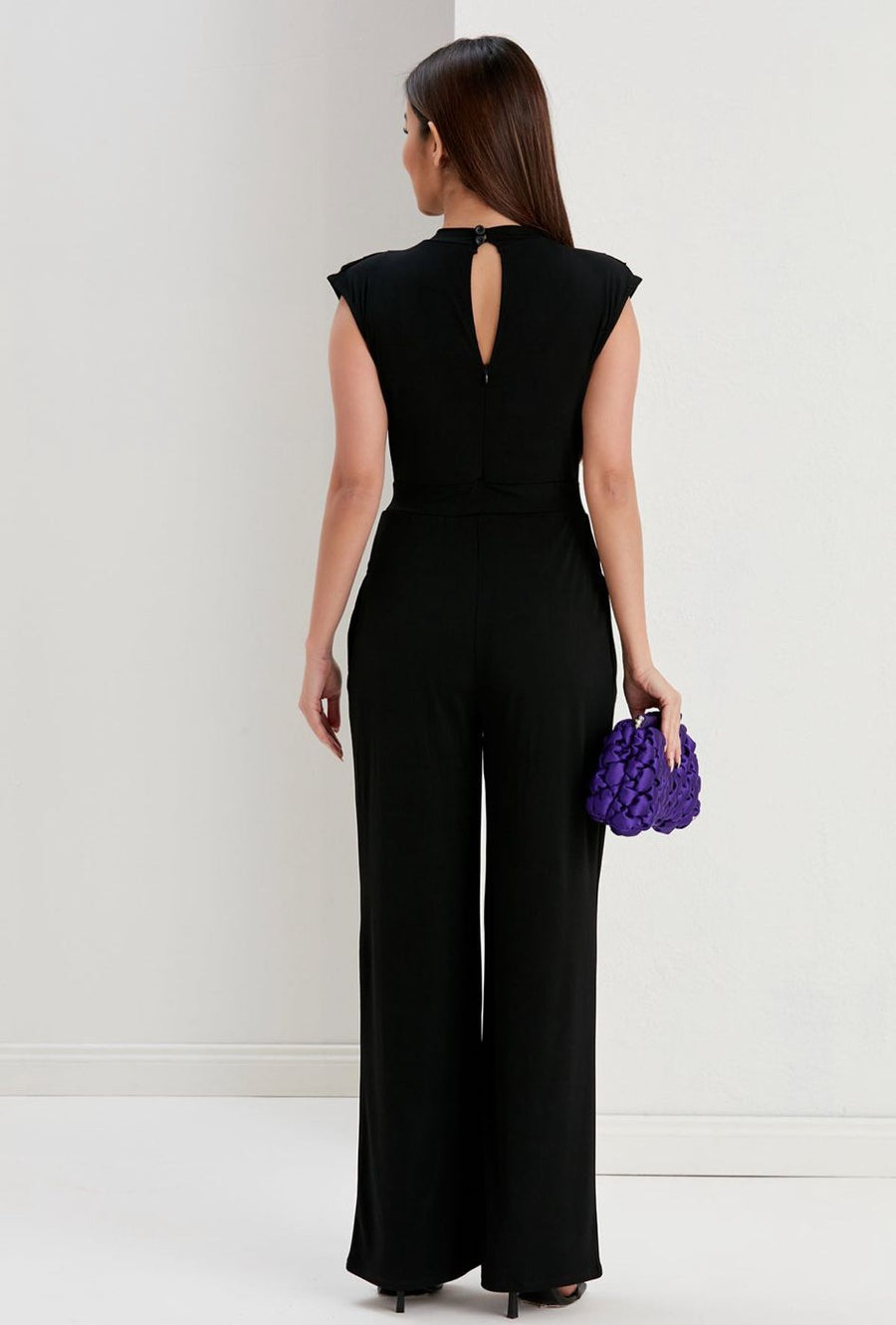 High Neck Jumpsuit - Black