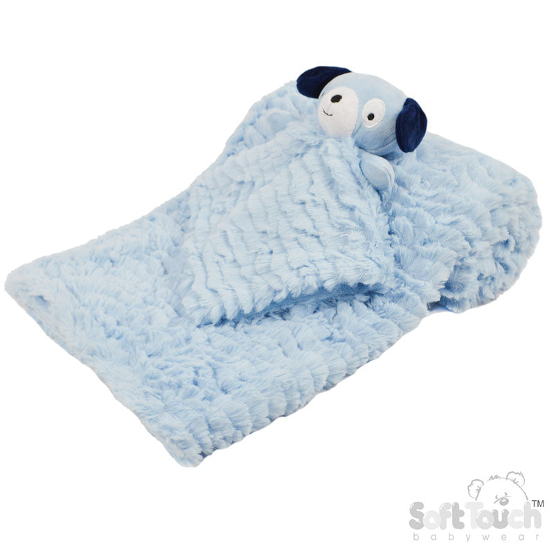 Puppy Comforter & Blanket Set - Blue