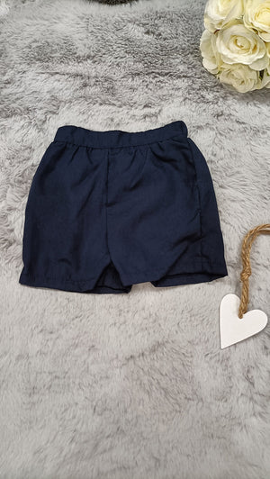 Baby Sailor Bow Tie Shorts & Tee - Navy