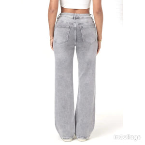 Straight Fit Jeans - Grey