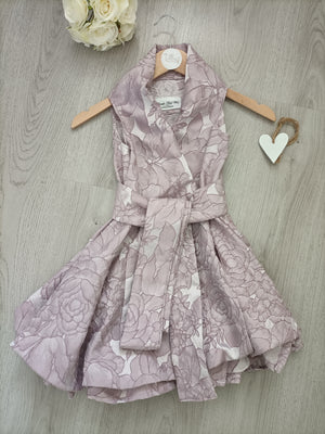 Mini Blonde & Wise Trench Dress - Ocean Rose Lavender