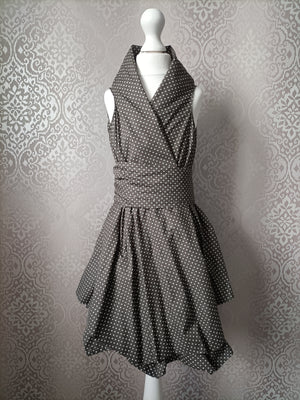 Mini Blonde & Wise Polka Trench Dress - Dark Grey