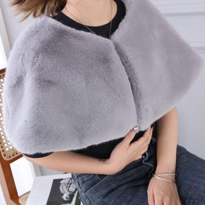 Silver on sale fur shrug